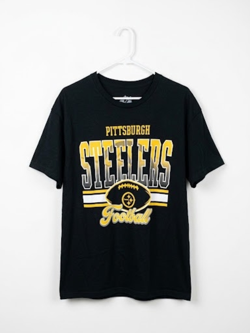 Pittsburgh Steelers NFL T-Shirt Large Black Short Sleeve Graphic Tee